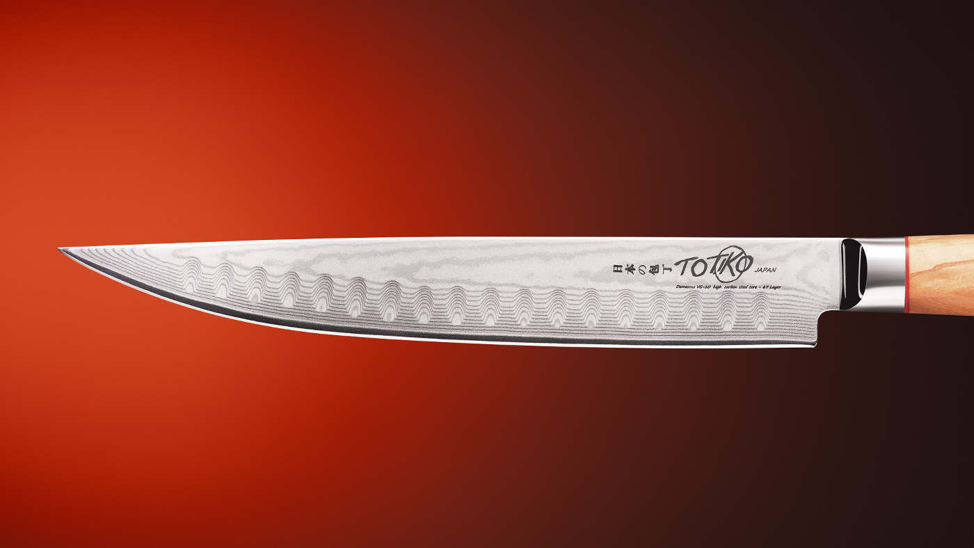 Coltelli Giapponesi Totiko Japan Knives - Sujihiki (Tomoe)